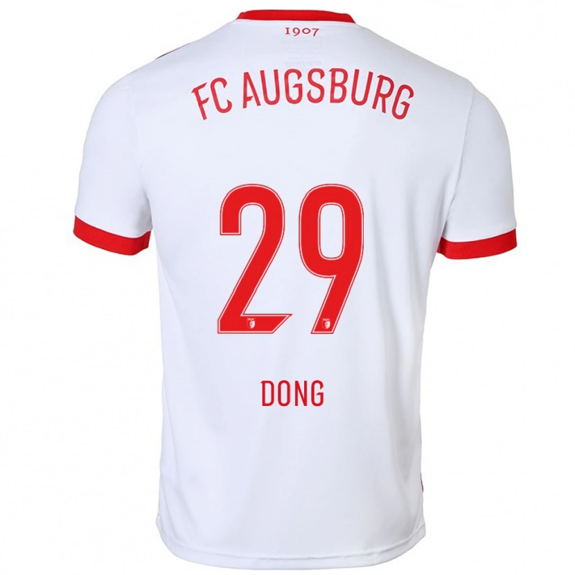 Danxen Kinder Kyliane Dong #29 Weiß Rot Heimtrikot Trikot 2025/26 T-Shirt Österreich