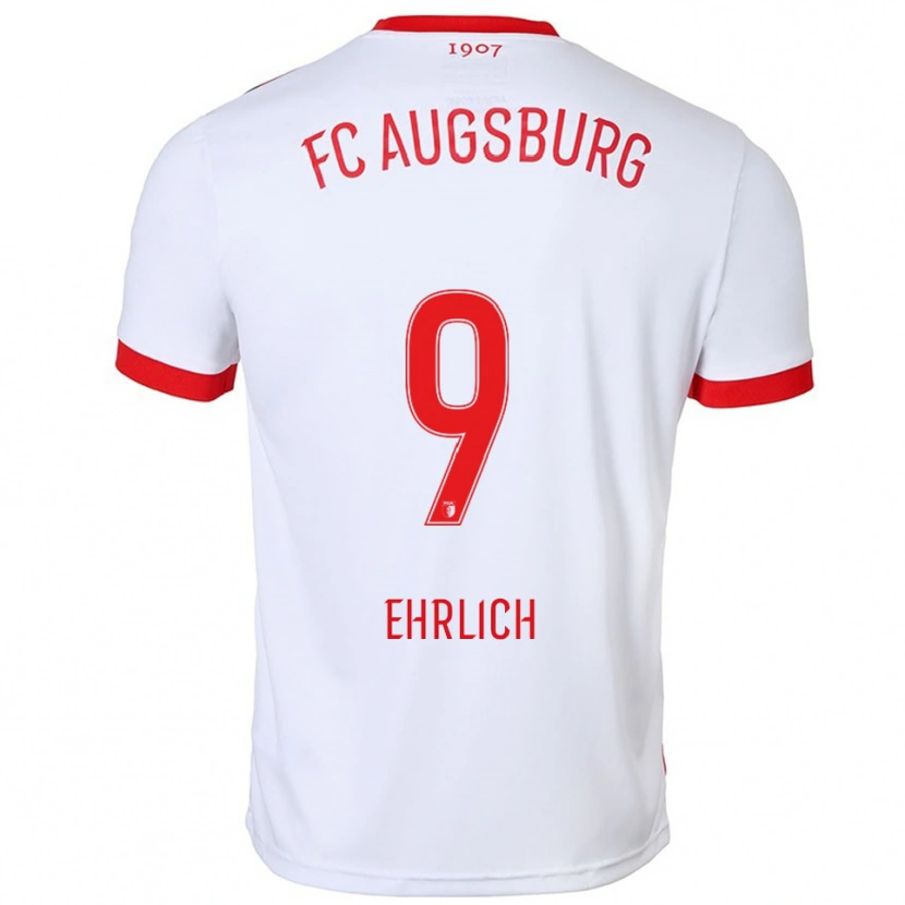 Danxen Kinder Lucas Ehrlich #9 Weiß Rot Heimtrikot Trikot 2025/26 T-Shirt Österreich
