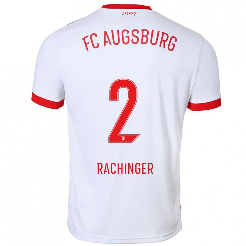 Danxen Kinder Lorenz Rachinger #2 Weiß Rot Heimtrikot Trikot 2025/26 T-Shirt Österreich