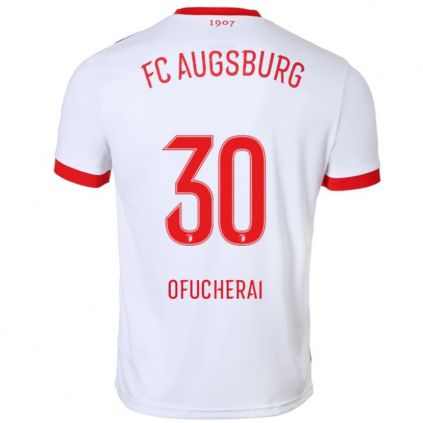Danxen Kinder Isaac Ofucherai #30 Weiß Rot Heimtrikot Trikot 2025/26 T-Shirt Österreich