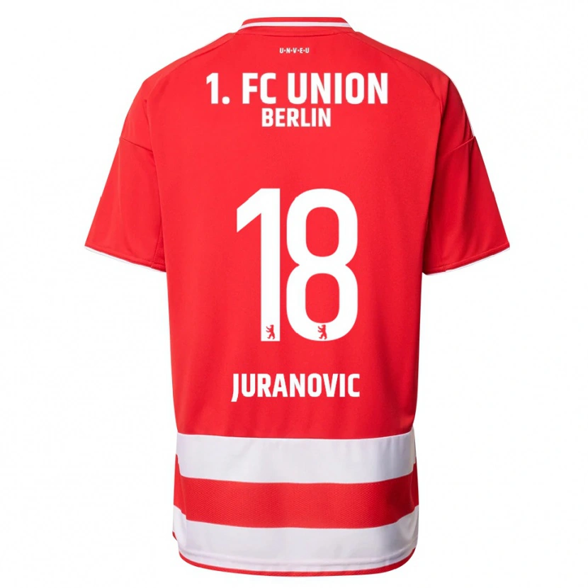 Danxen Kinder Josip Juranovic #18 Rot Weiß Heimtrikot Trikot 2025/26 T-Shirt Österreich