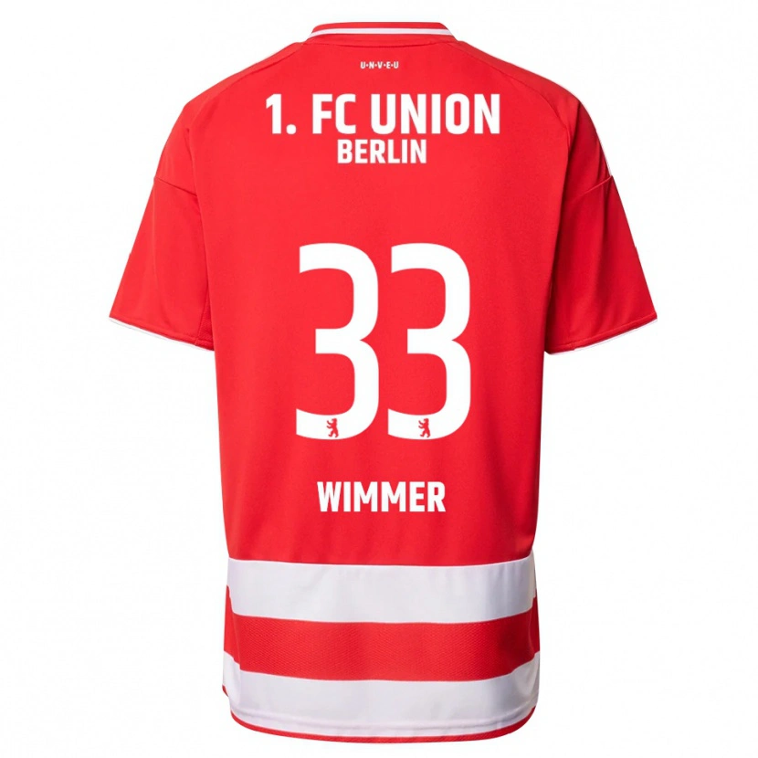 Danxen Kinder Pauline Wimmer #33 Rot Weiß Heimtrikot Trikot 2025/26 T-Shirt Österreich