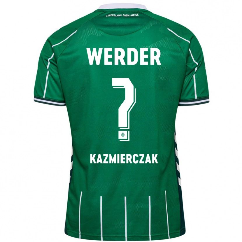 Danxen Kinder Daniel Kazmierczak #0 Grün Weiß Heimtrikot Trikot 2025/26 T-Shirt Österreich
