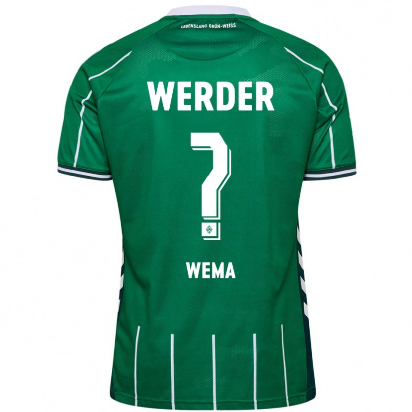 Danxen Kinder Aize Wema #0 Grün Weiß Heimtrikot Trikot 2025/26 T-Shirt Österreich