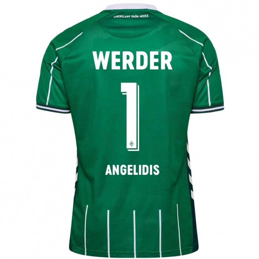 Danxen Kinder Spyros Angelidis #1 Grün Weiß Heimtrikot Trikot 2025/26 T-Shirt Österreich