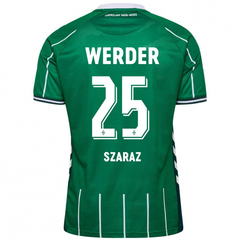 Danxen Kinder Lina Szaraz #25 Grün Weiß Heimtrikot Trikot 2025/26 T-Shirt Österreich