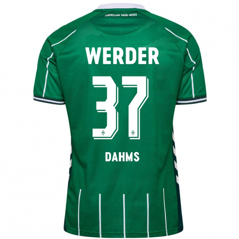 Danxen Kinder Lena Dahms #37 Grün Weiß Heimtrikot Trikot 2025/26 T-Shirt Österreich