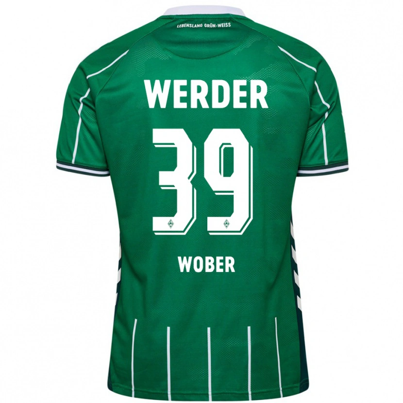 Danxen Kinder Maximilian Wöber #39 Grün Weiß Heimtrikot Trikot 2025/26 T-Shirt Österreich