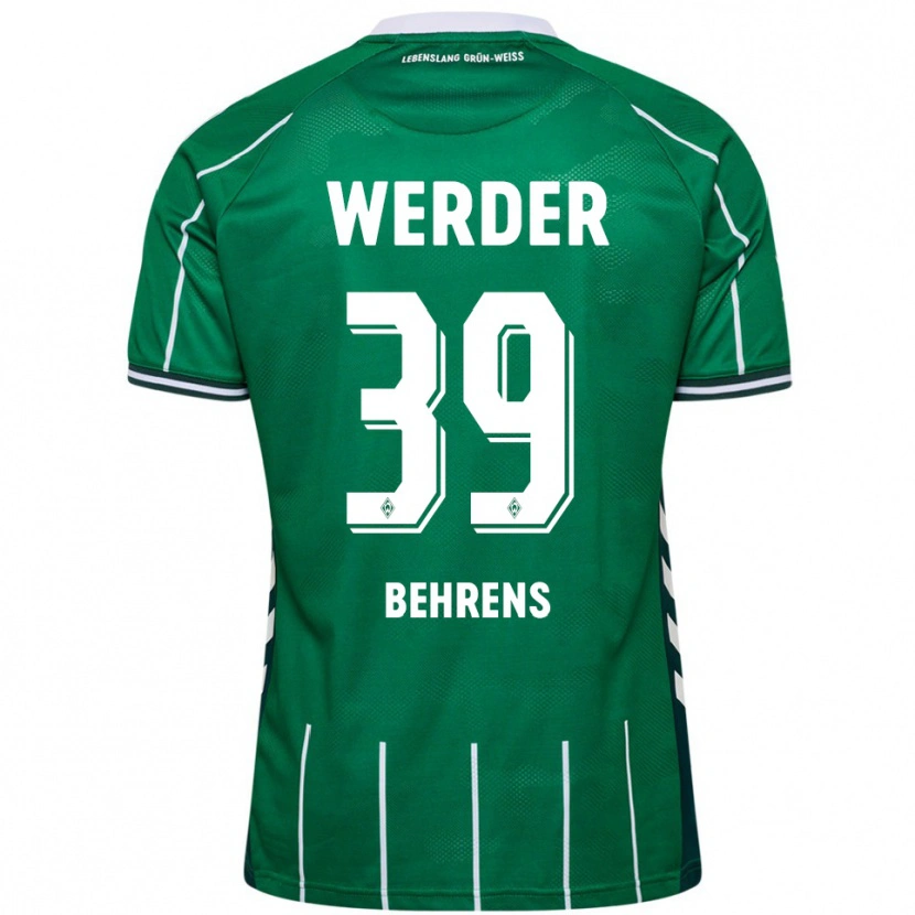 Danxen Kinder Jette Behrens #39 Grün Weiß Heimtrikot Trikot 2025/26 T-Shirt Österreich