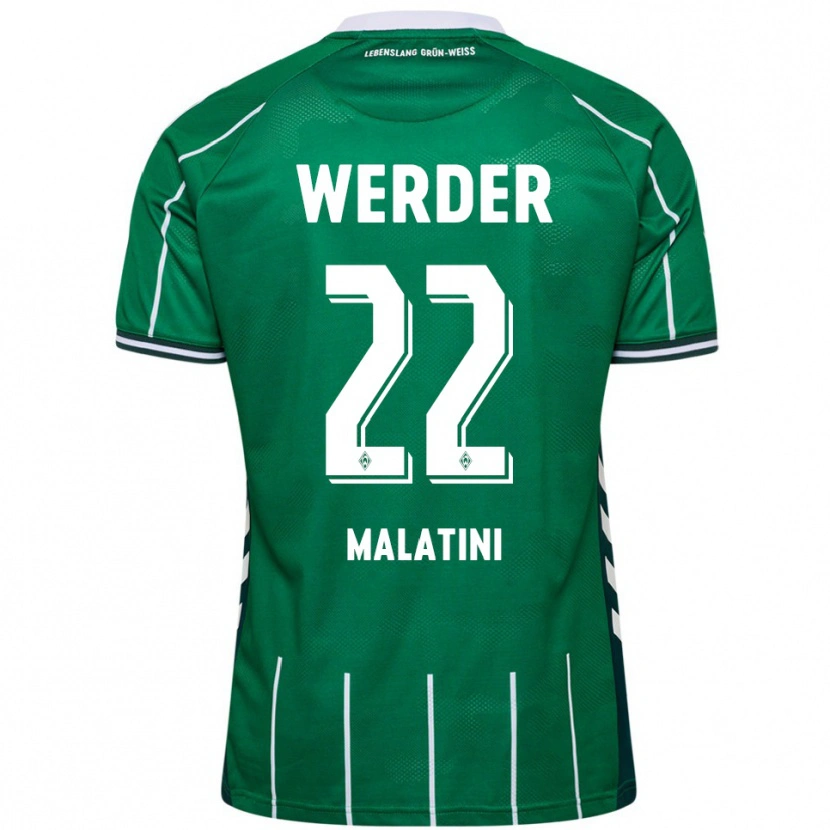 Danxen Kinder Julián Malatini #22 Grün Weiß Heimtrikot Trikot 2025/26 T-Shirt Österreich