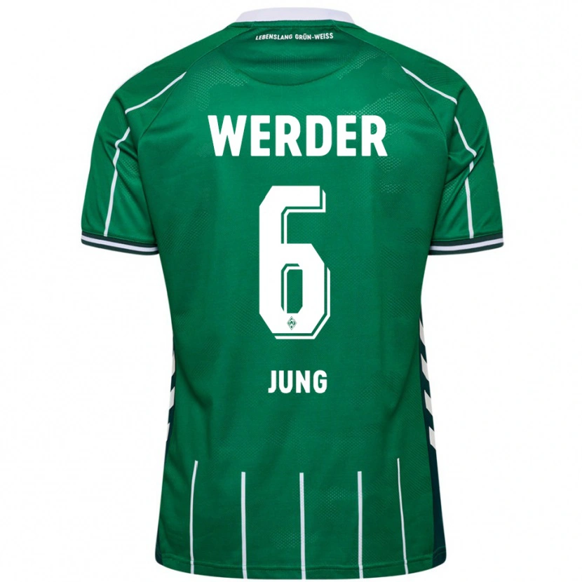 Danxen Kinder Seong-Hyeon Jung #6 Grün Weiß Heimtrikot Trikot 2025/26 T-Shirt Österreich