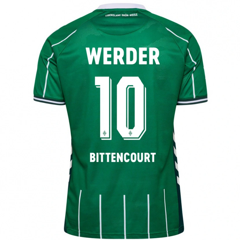 Danxen Kinder Leonardo Bittencourt #10 Grün Weiß Heimtrikot Trikot 2025/26 T-Shirt Österreich