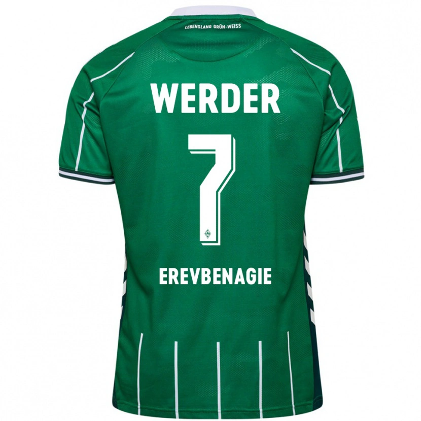 Danxen Kinder Paul Erevbenagie #7 Grün Weiß Heimtrikot Trikot 2025/26 T-Shirt Österreich