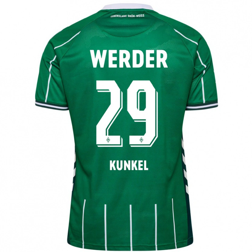 Danxen Kinder Melina Kunkel #29 Grün Weiß Heimtrikot Trikot 2025/26 T-Shirt Österreich