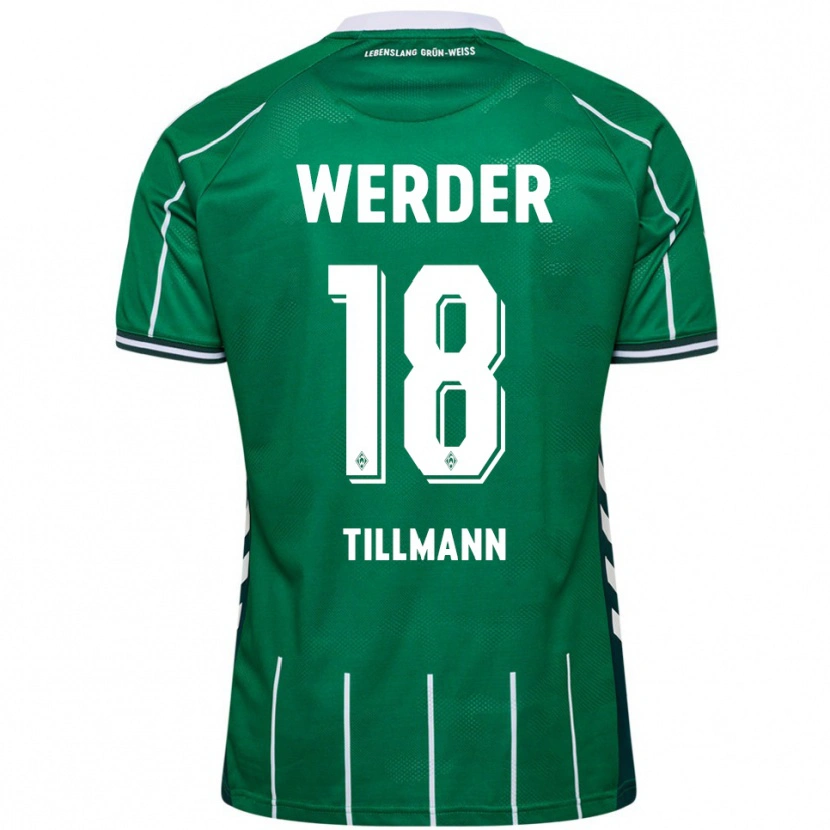 Danxen Kinder Felix Tillmann #18 Grün Weiß Heimtrikot Trikot 2025/26 T-Shirt Österreich