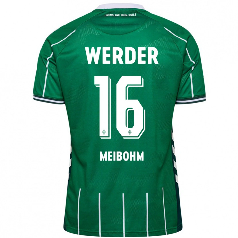 Danxen Kinder Joel Meibohm #16 Grün Weiß Heimtrikot Trikot 2025/26 T-Shirt Österreich