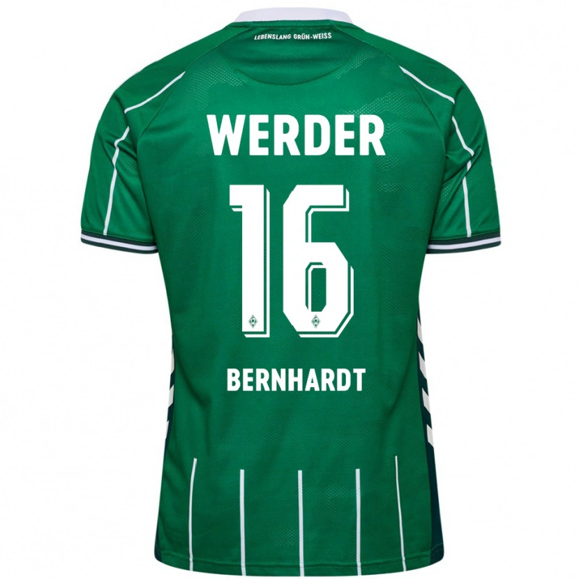 Danxen Kinder Emilie Bernhardt #16 Grün Weiß Heimtrikot Trikot 2025/26 T-Shirt Österreich