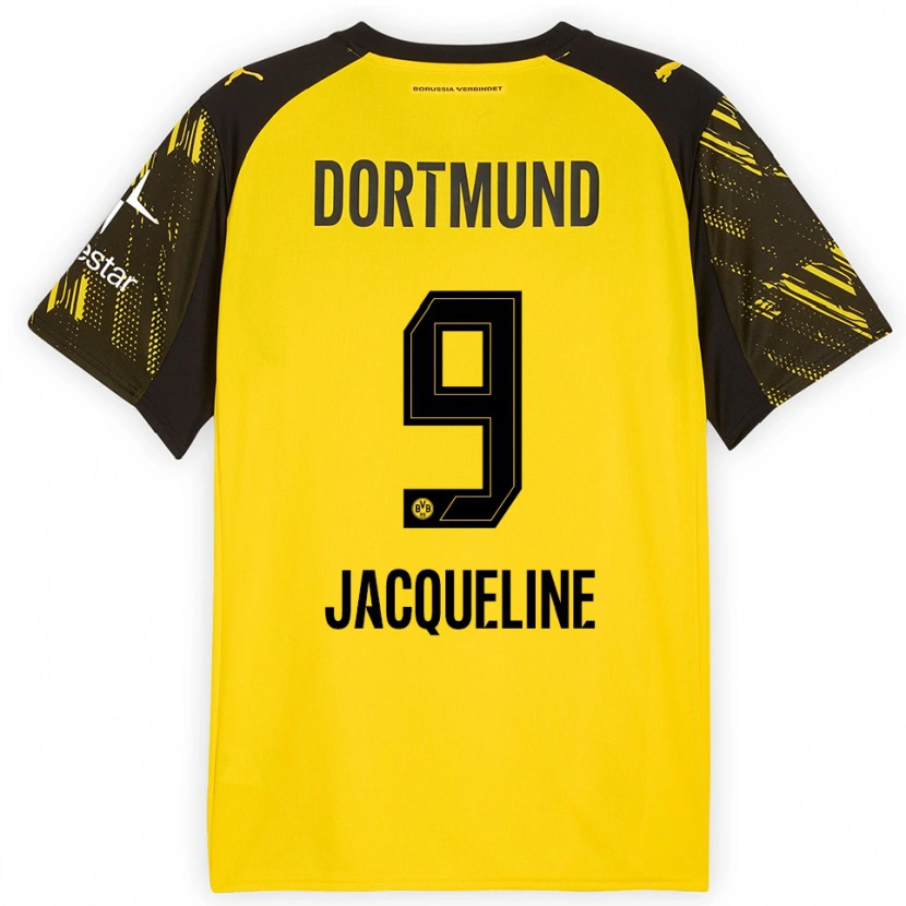 Danxen Kinder Moreno Jacqueline #9 Gelb Schwarz Heimtrikot Trikot 2025/26 T-Shirt Österreich