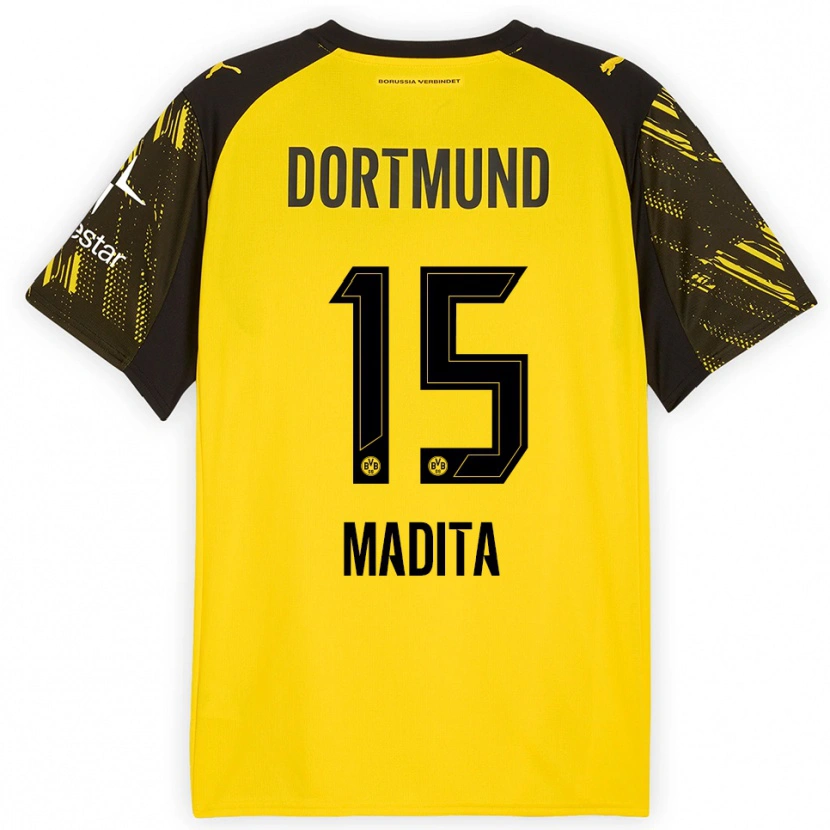 Danxen Kinder Kohorst Madita #15 Gelb Schwarz Heimtrikot Trikot 2025/26 T-Shirt Österreich
