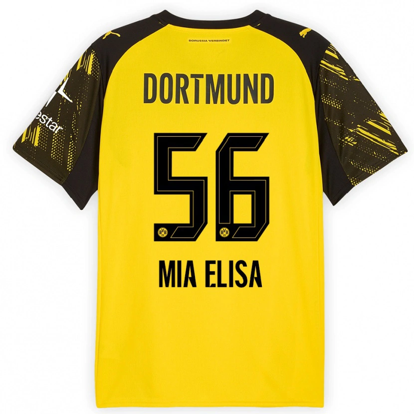 Danxen Kinder Bomnuter Mia Elisa #56 Gelb Schwarz Heimtrikot Trikot 2025/26 T-Shirt Österreich