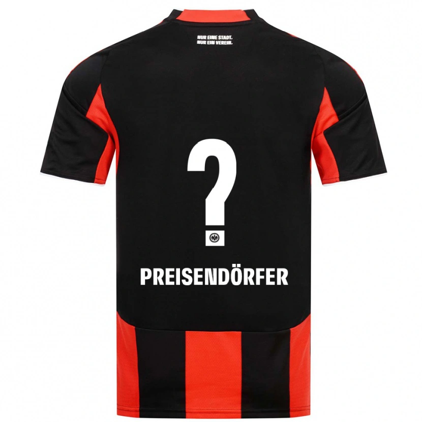 Danxen Kinder Constantin Preisendörfer #0 Schwarz Rot Heimtrikot Trikot 2025/26 T-Shirt Österreich