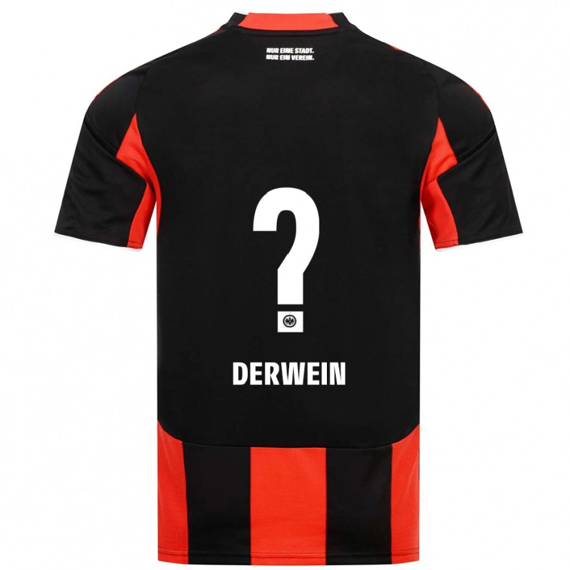 Danxen Kinder Elias Derwein #0 Schwarz Rot Heimtrikot Trikot 2025/26 T-Shirt Österreich