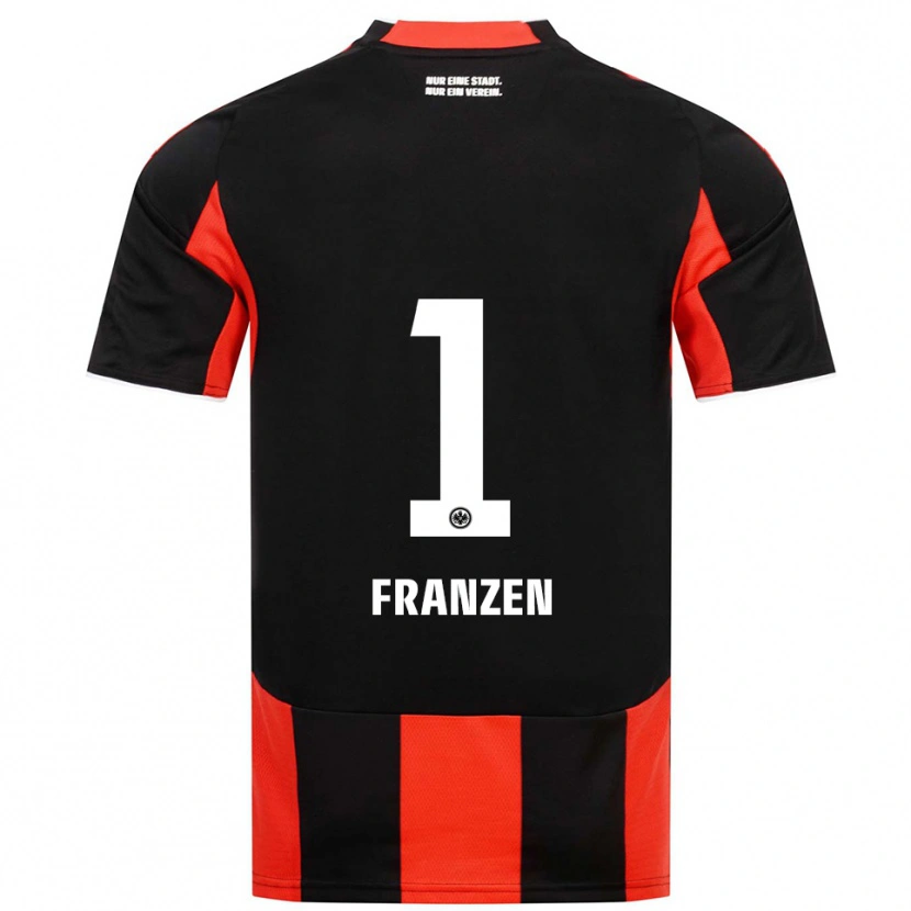 Danxen Kinder Marlon Franzen #1 Schwarz Rot Heimtrikot Trikot 2025/26 T-Shirt Österreich