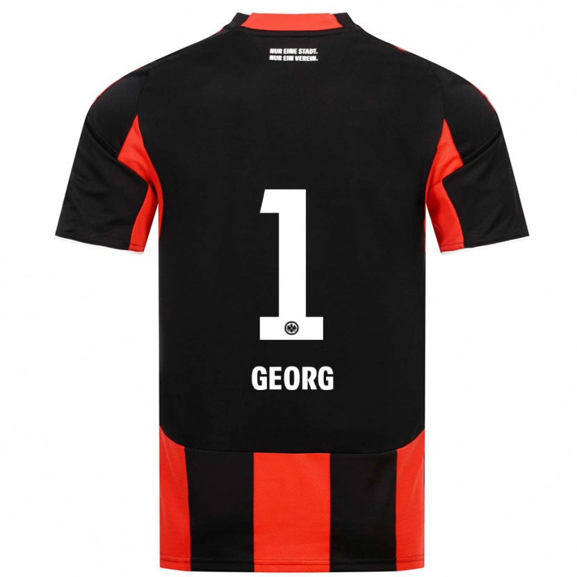 Danxen Kinder Hannes Georg #1 Schwarz Rot Heimtrikot Trikot 2025/26 T-Shirt Österreich