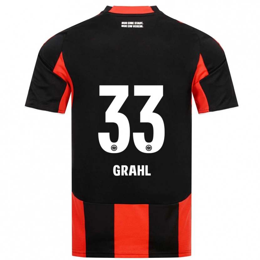Danxen Kinder Jens Grahl #33 Schwarz Rot Heimtrikot Trikot 2025/26 T-Shirt Österreich