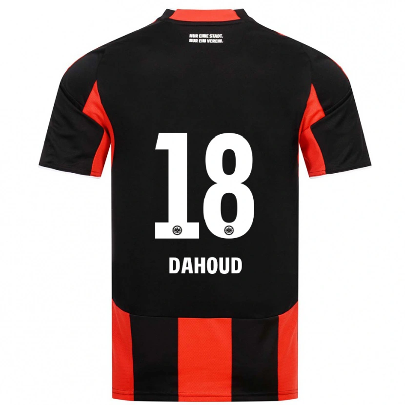 Danxen Kinder Mahmoud Dahoud #18 Schwarz Rot Heimtrikot Trikot 2025/26 T-Shirt Österreich
