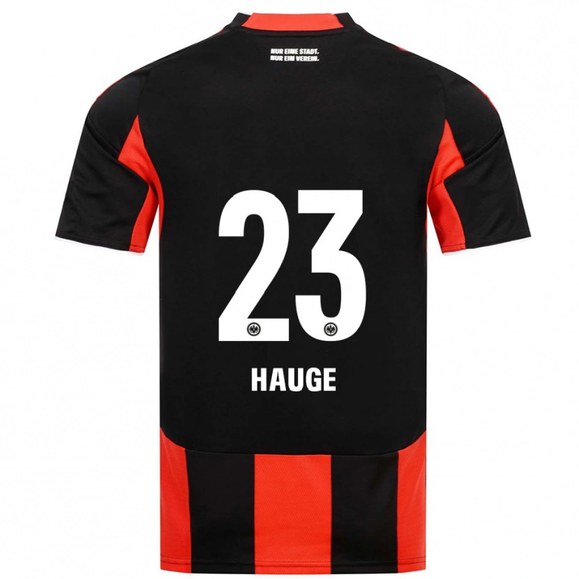 Danxen Kinder Jens Petter Hauge #23 Schwarz Rot Heimtrikot Trikot 2025/26 T-Shirt Österreich