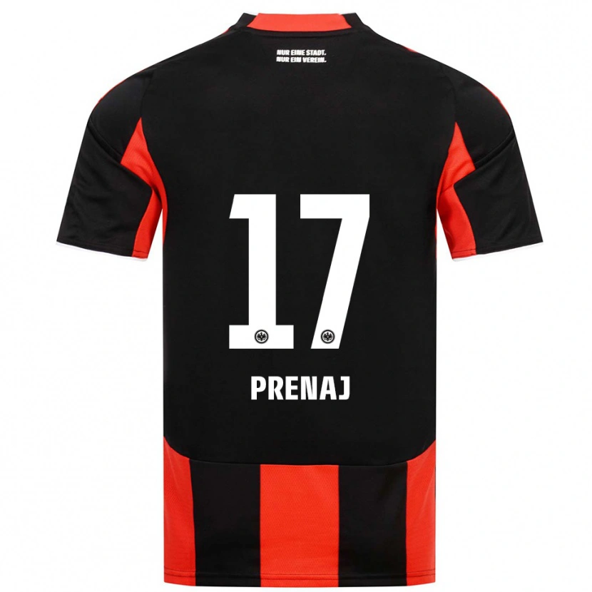 Danxen Kinder Christian Prenaj #17 Schwarz Rot Heimtrikot Trikot 2025/26 T-Shirt Österreich