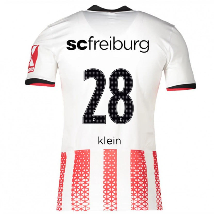 Danxen Kinder Marius Klein #28 Weiß Rot Heimtrikot Trikot 2025/26 T-Shirt Österreich