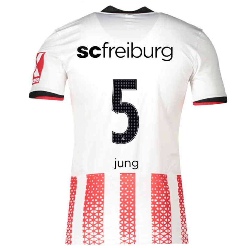 Danxen Kinder Anthony Jung #5 Weiß Rot Heimtrikot Trikot 2025/26 T-Shirt Österreich