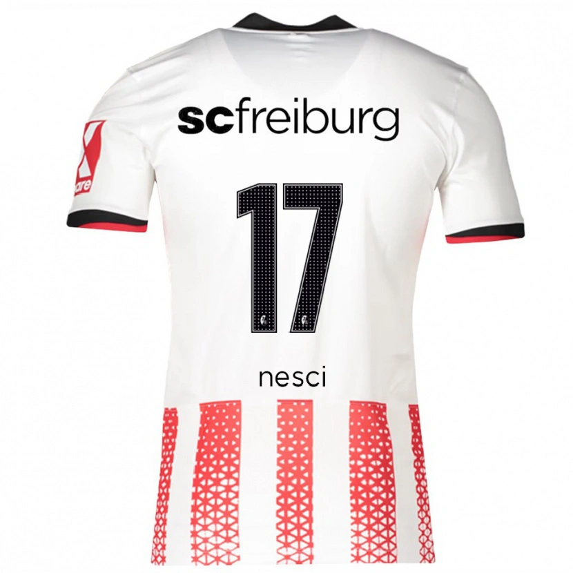Danxen Kinder Massimo Nesci #17 Weiß Rot Heimtrikot Trikot 2025/26 T-Shirt Österreich