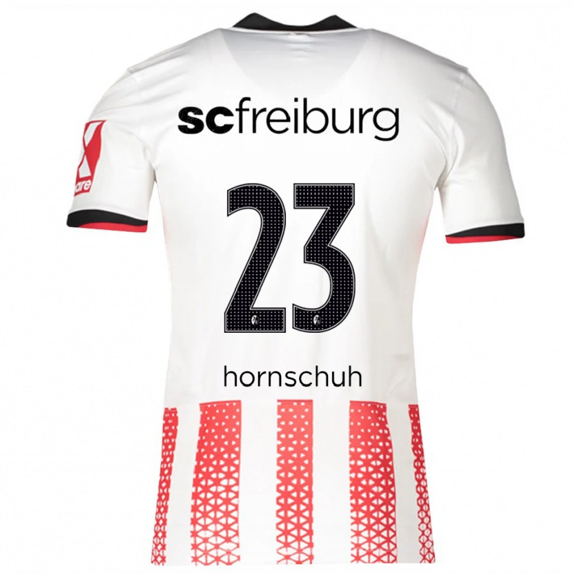 Danxen Kinder Marc Hornschuh #23 Weiß Rot Heimtrikot Trikot 2025/26 T-Shirt Österreich