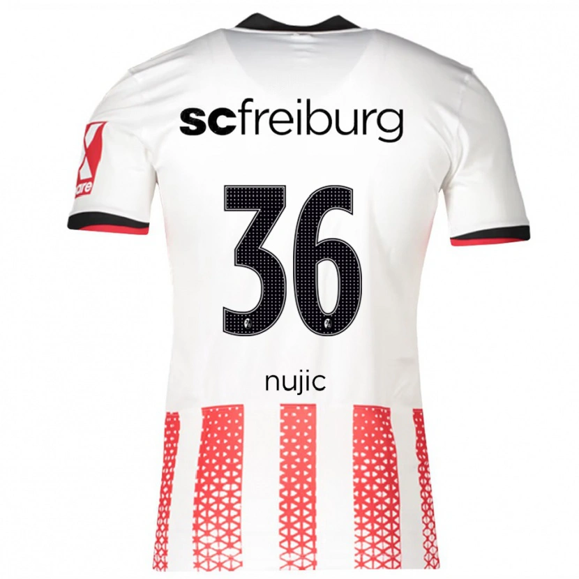 Danxen Kinder Luka Nujic #36 Weiß Rot Heimtrikot Trikot 2025/26 T-Shirt Österreich
