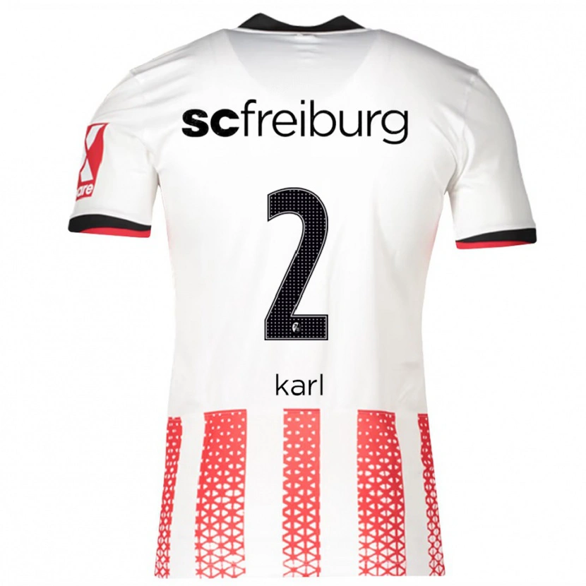Danxen Kinder Lisa Karl #2 Weiß Rot Heimtrikot Trikot 2025/26 T-Shirt Österreich