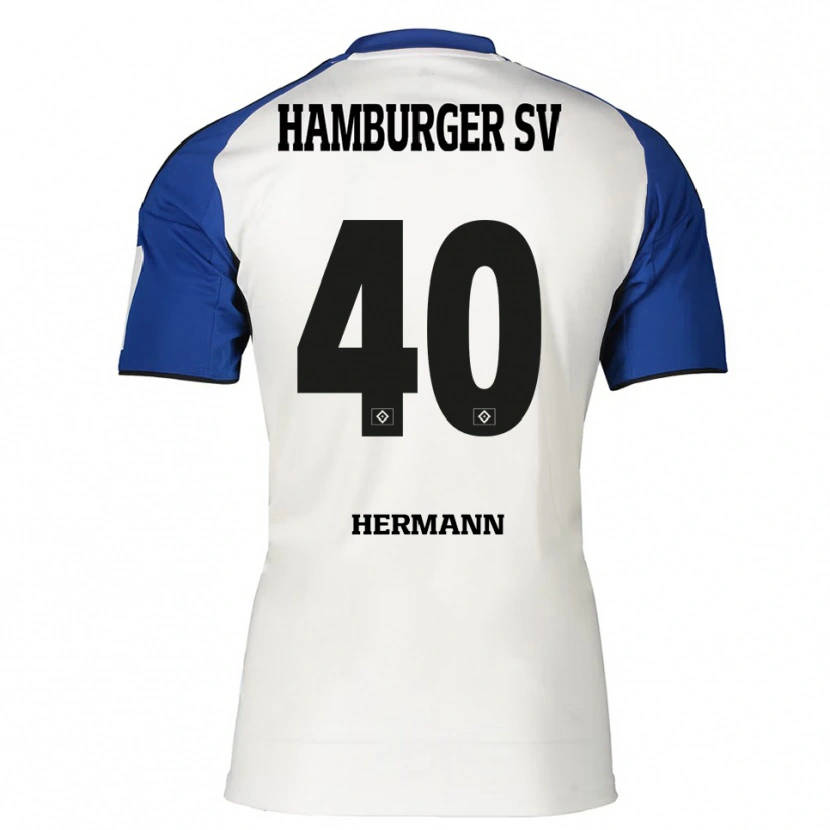 Danxen Kinder Hannes Hermann #40 Weiß Blau Heimtrikot Trikot 2025/26 T-Shirt Österreich