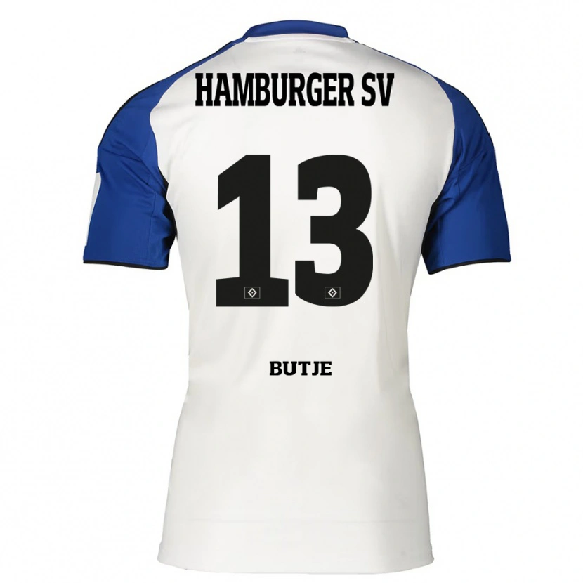 Danxen Kinder Sophie Bütje #13 Weiß Blau Heimtrikot Trikot 2025/26 T-Shirt Österreich