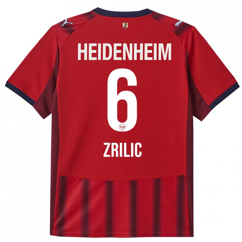 Danxen Kinder Marko Zrilic #6 Rot Marineblau Heimtrikot Trikot 2025/26 T-Shirt Österreich