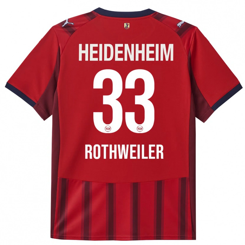 Danxen Kinder Nick Rothweiler #33 Rot Marineblau Heimtrikot Trikot 2025/26 T-Shirt Österreich