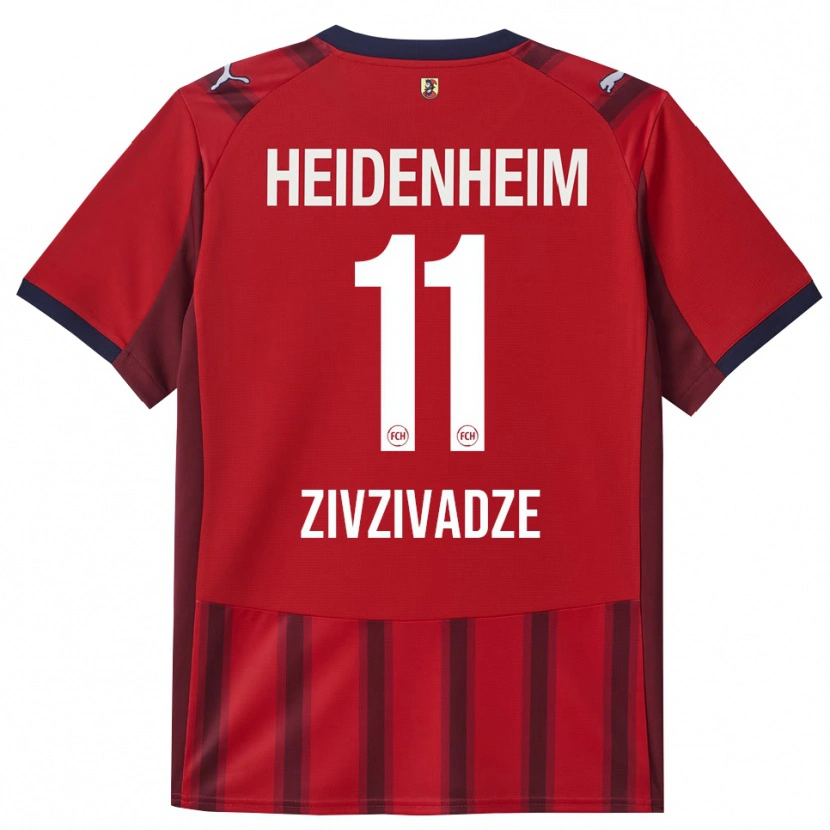 Danxen Kinder Budu Zivzivadze #11 Rot Marineblau Heimtrikot Trikot 2025/26 T-Shirt Österreich