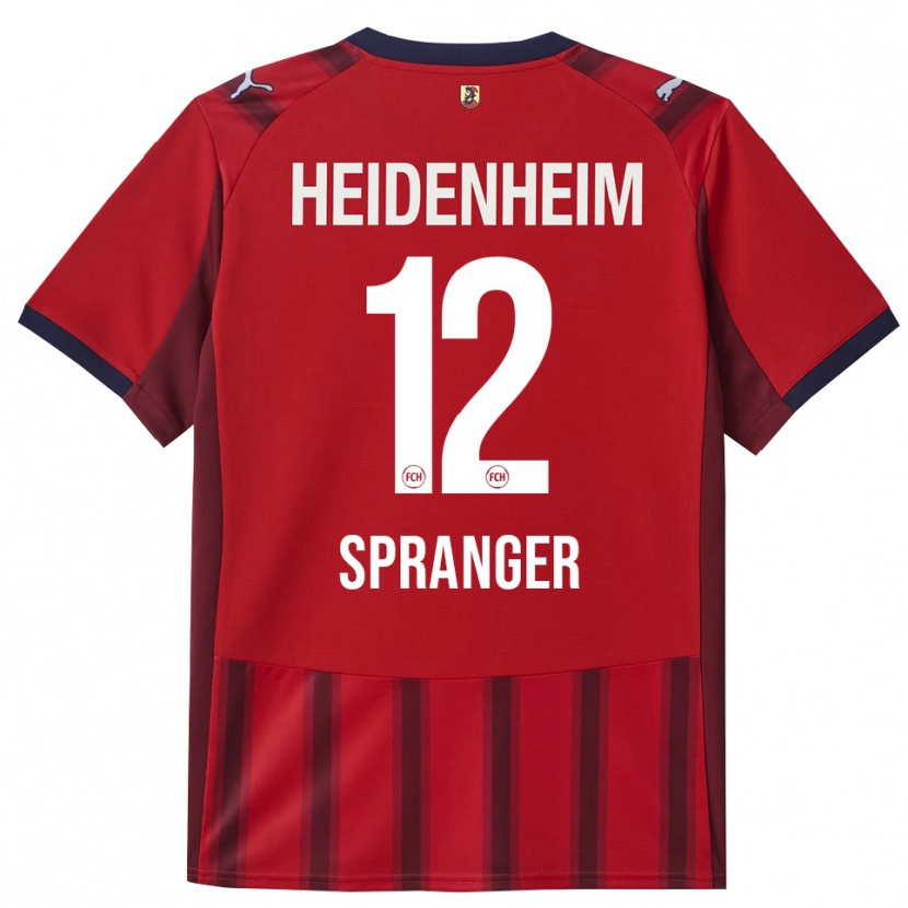 Danxen Kinder Luke Spranger #12 Rot Marineblau Heimtrikot Trikot 2025/26 T-Shirt Österreich