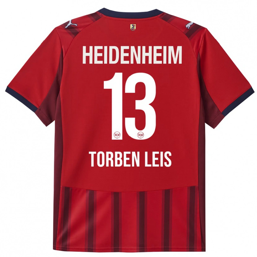 Danxen Kinder Torben Leis #13 Rot Marineblau Heimtrikot Trikot 2025/26 T-Shirt Österreich