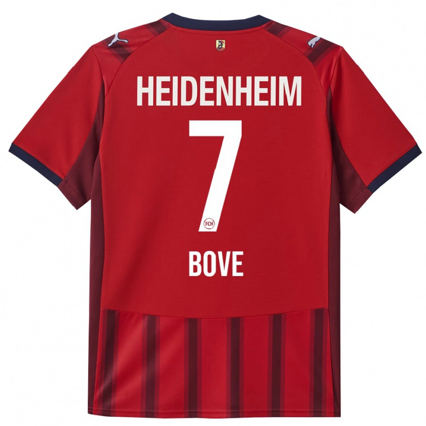 Danxen Kinder Nevio Bove #7 Rot Marineblau Heimtrikot Trikot 2025/26 T-Shirt Österreich