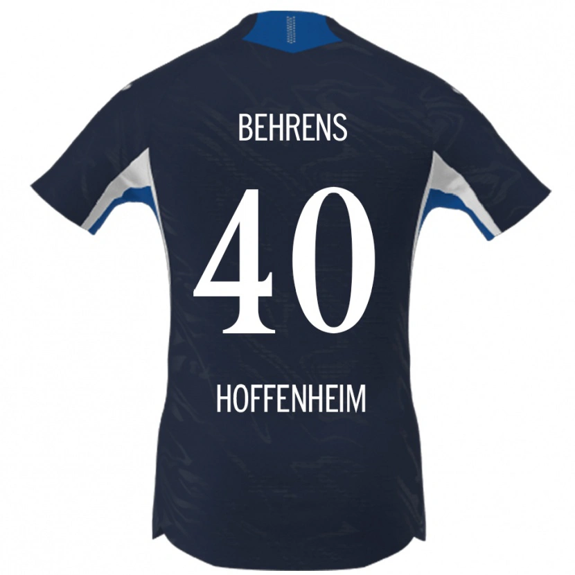 Danxen Kinder Hennes Behrens #40 Marineblau Weiß Heimtrikot Trikot 2025/26 T-Shirt Österreich