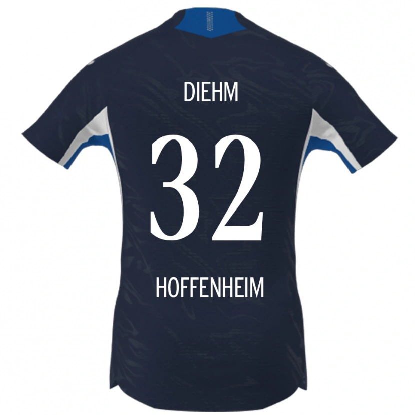 Danxen Kinder Vanessa Diehm #32 Marineblau Weiß Heimtrikot Trikot 2025/26 T-Shirt Österreich