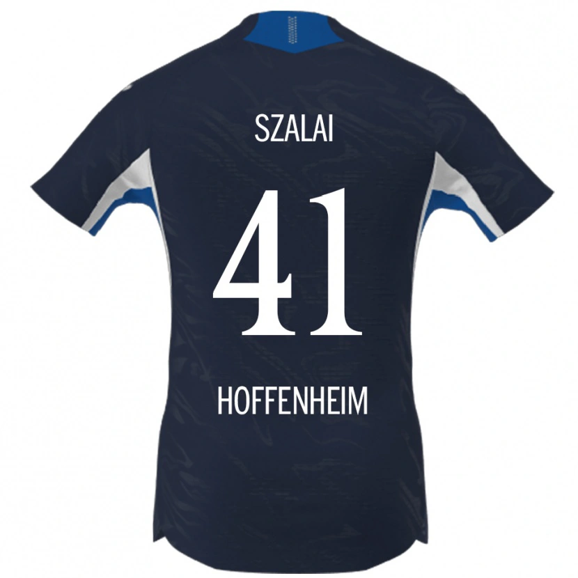 Danxen Kinder Attila Szalai #41 Marineblau Weiß Heimtrikot Trikot 2025/26 T-Shirt Österreich