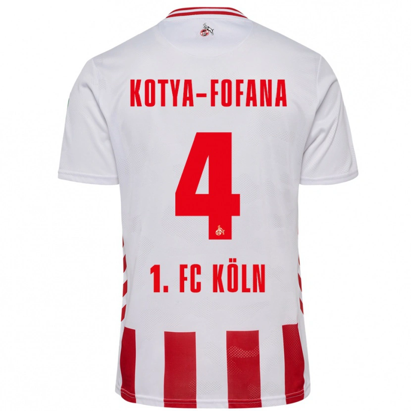 Danxen Kinder Assad Kotya-Fofana #4 Weiß Rot Heimtrikot Trikot 2025/26 T-Shirt Österreich
